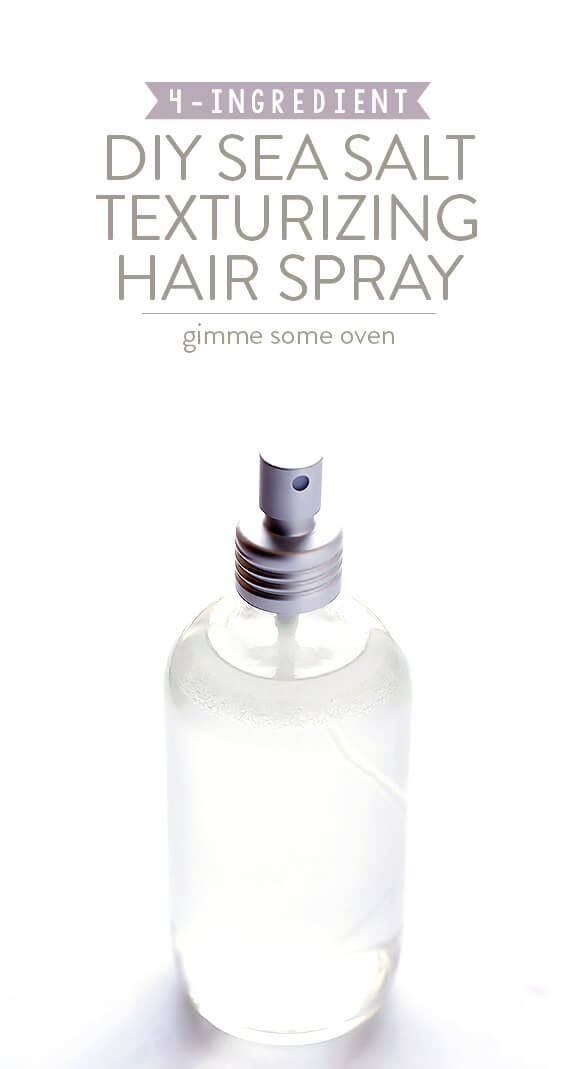 DIY Texturizing Sea Salt Spray -- all you need are 4 easy ingredients! | gimmesomeoven.com