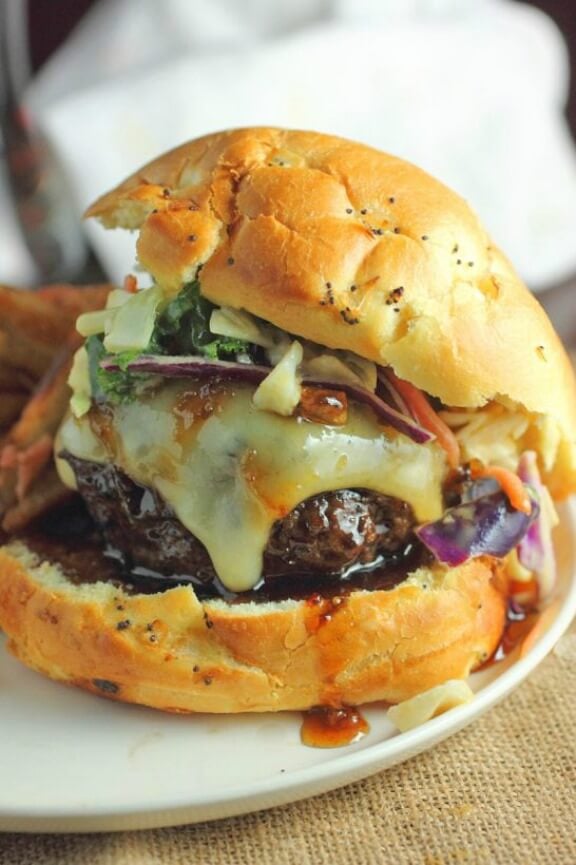 Asian Style Burger | bsugarmama.com