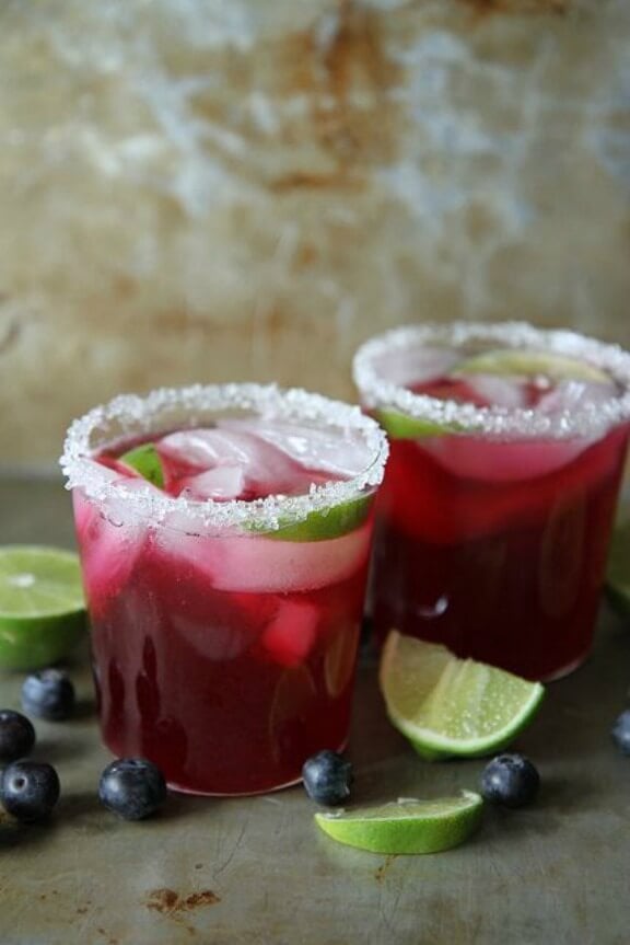 Blueberry Lime Margaritas | heatherchristo.com