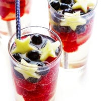 Sparkling Red White and Blue Sangria