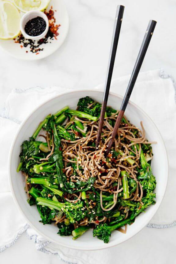 Rapini Noodle Bowl | ahouseinthehills.com