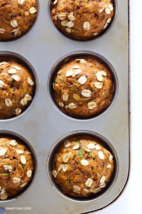 Healthy Zucchini Muffins | gimmesomeoven.com