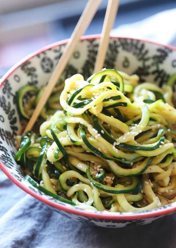 Sesame Zoodles | cookiesandcups.com