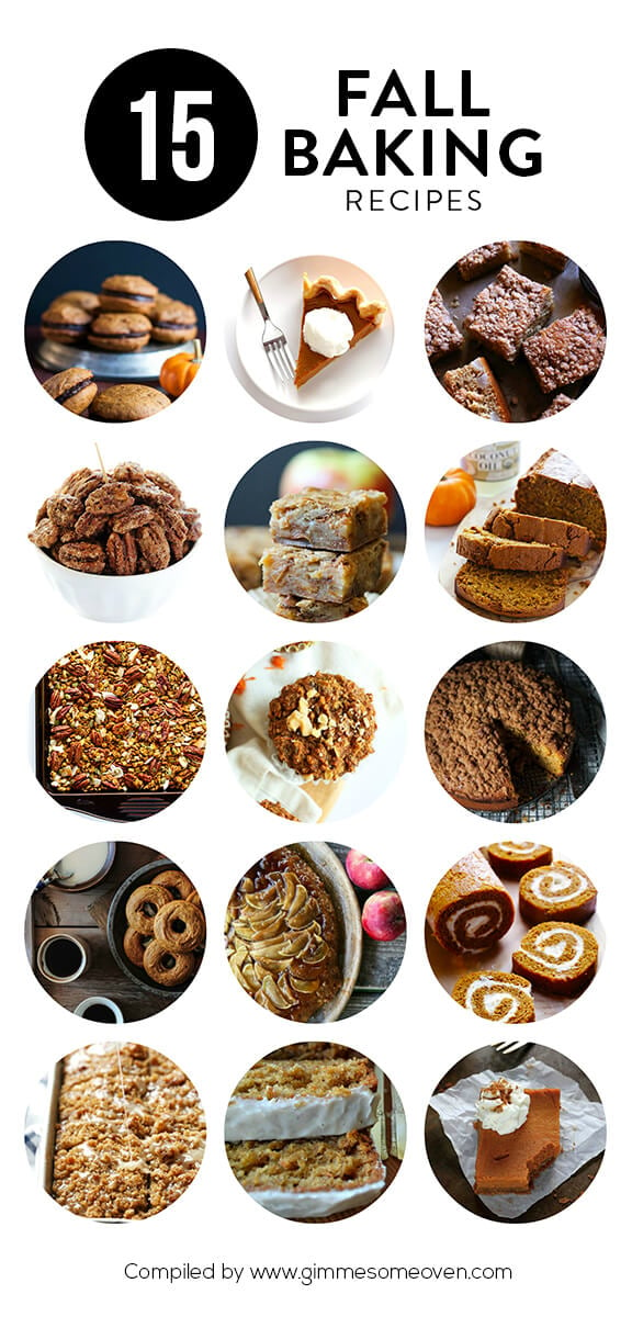 A delicious collection of 15 fall baking recipes from food bloggers | gimmesomeoven.com