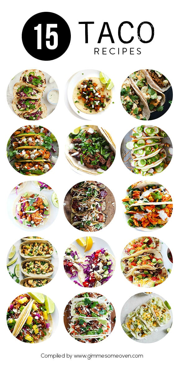 A delicious collection of 15 taco recipes from food bloggers | gimmesomeoven.com