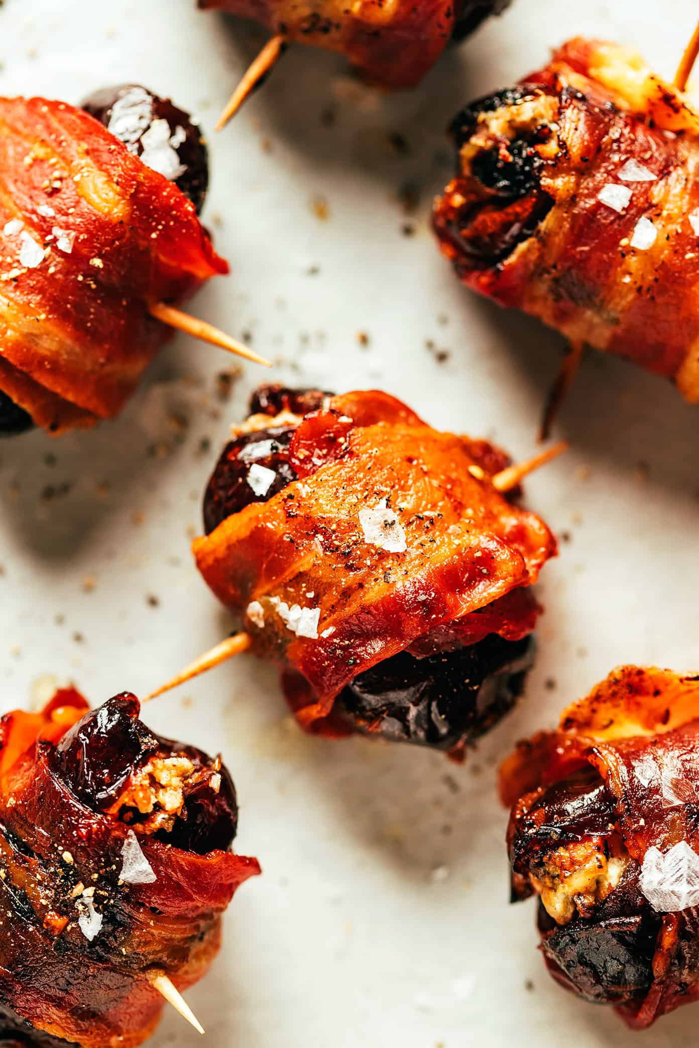 Bacon-Wrapped Dates Closeup