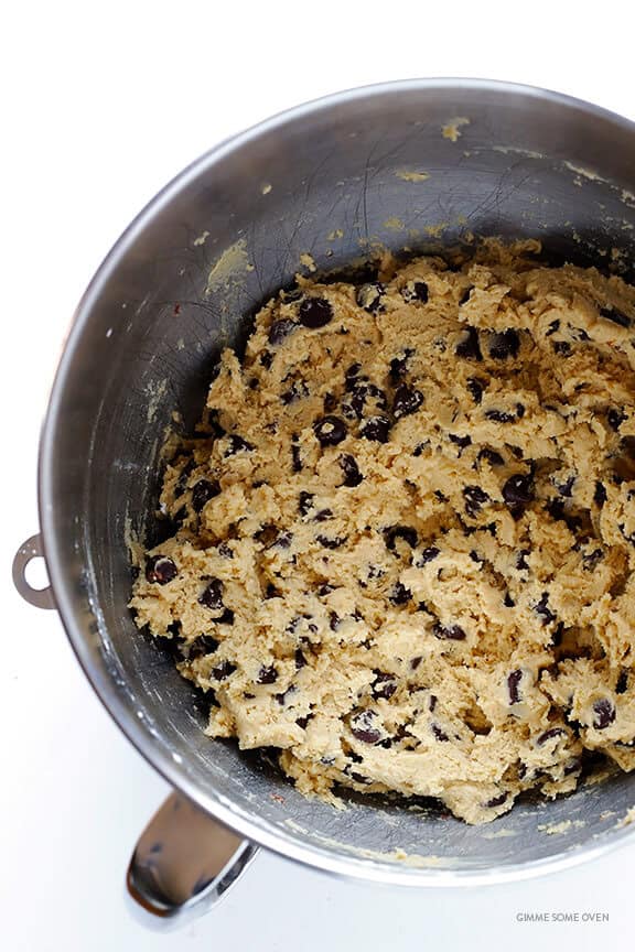 My All-Time FAVORITE Chocolate Chip Cookie Recipe -- soft, chewy, and perfectly delicious! | gimmesomeoven.com