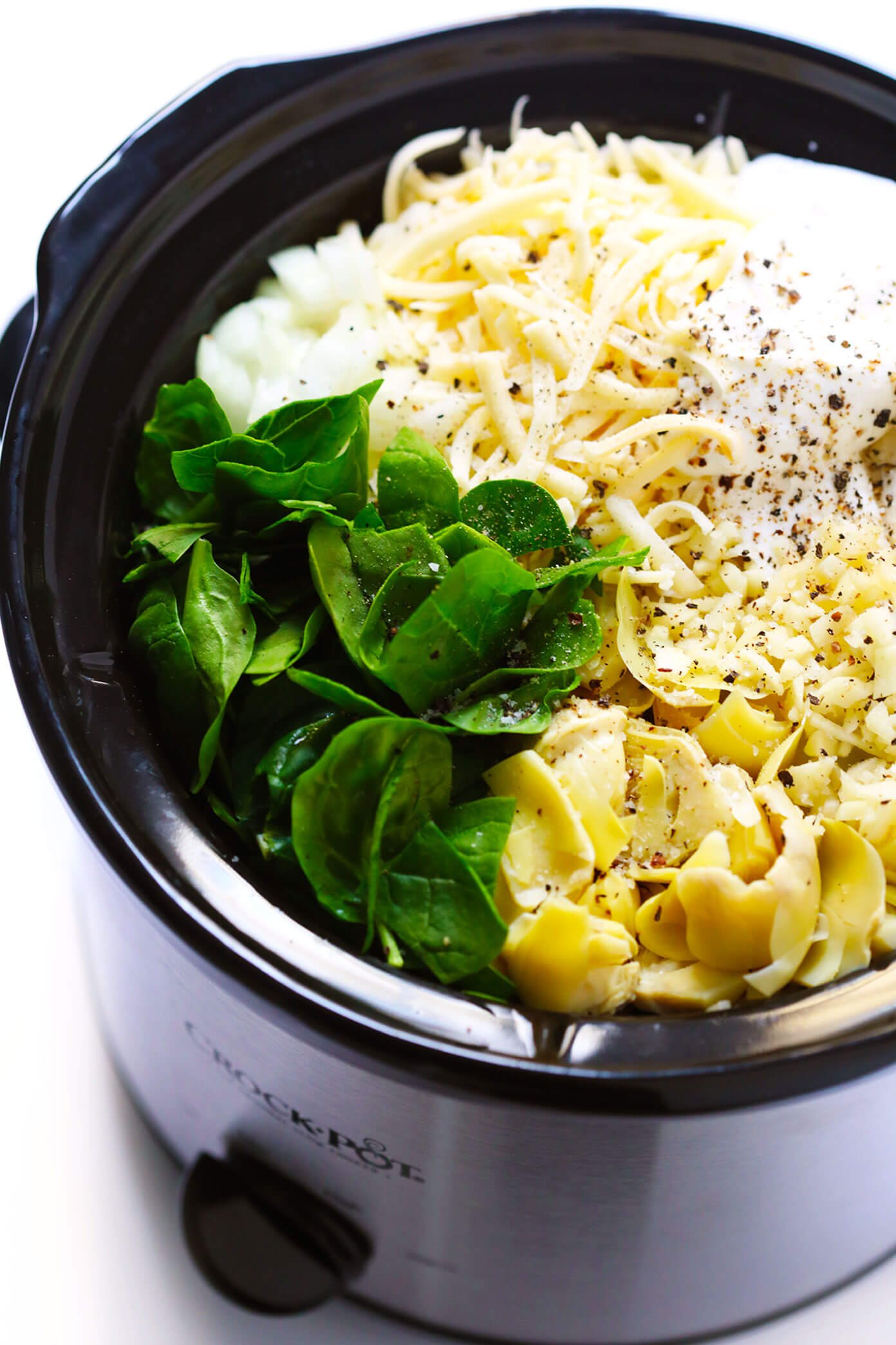 CrockPot Spinach Artichoke Dip - Spend With Pennies