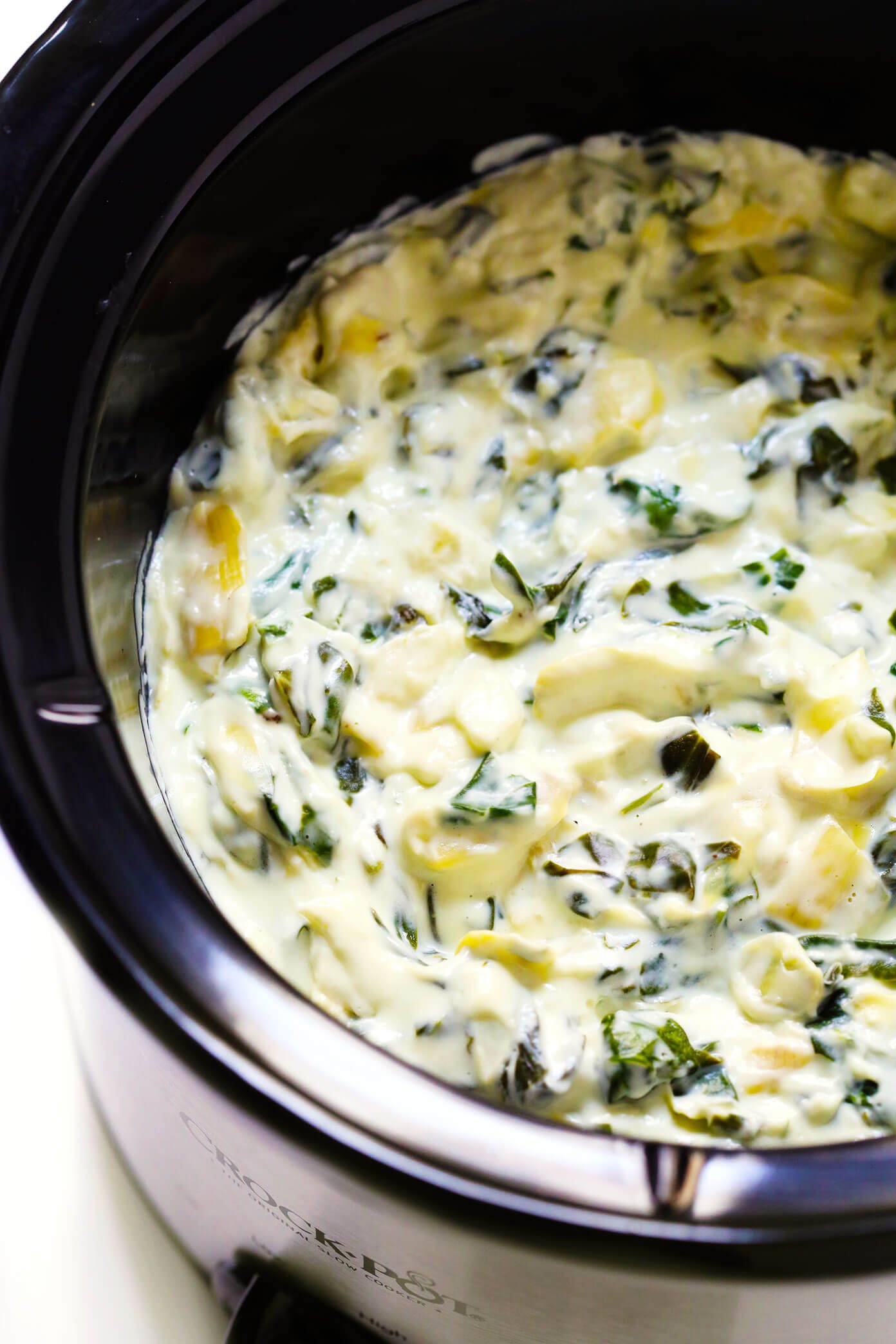 Crock Pot Spinach Artichoke Dip - A Southern Soul