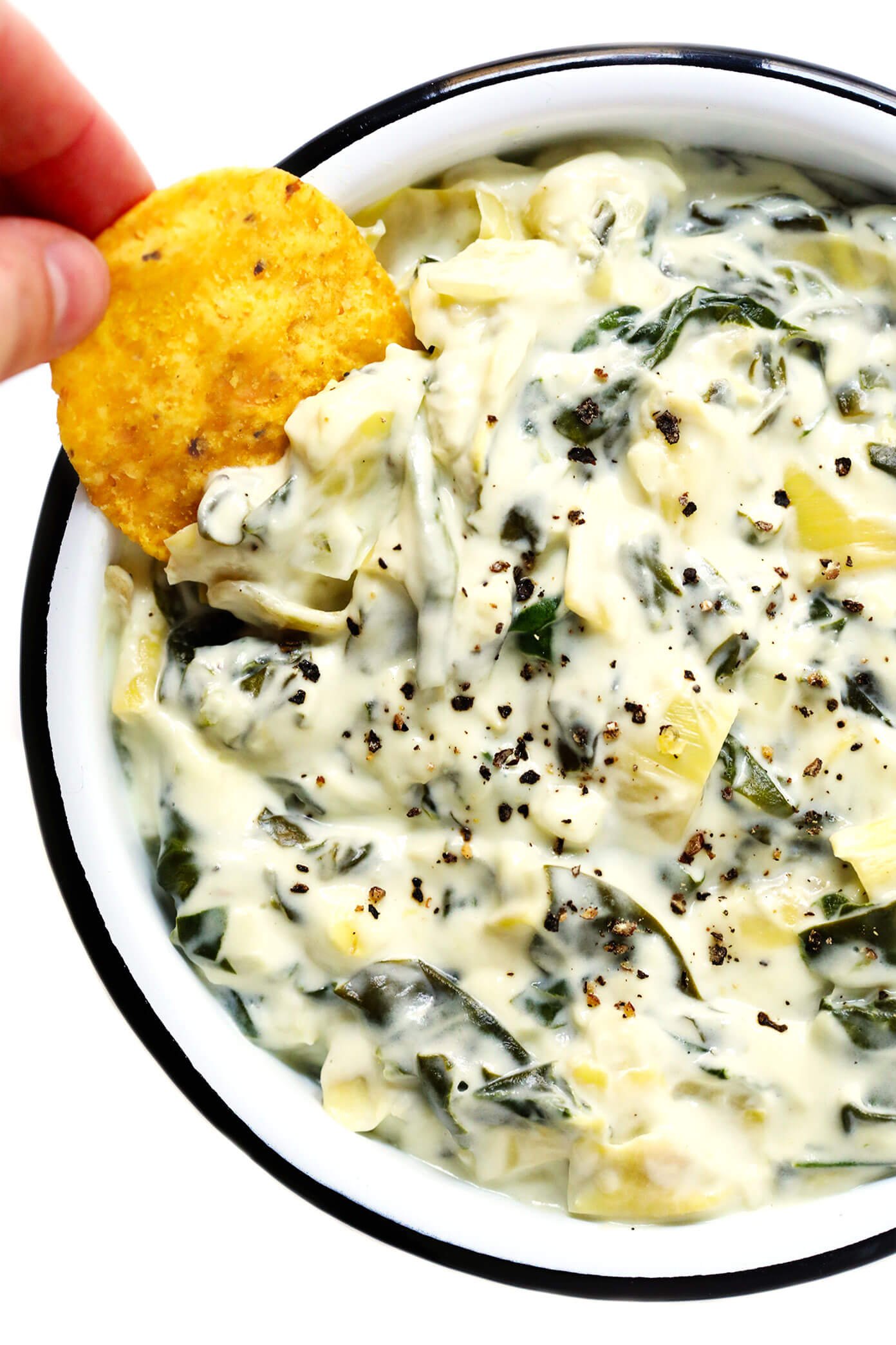 CrockPot Spinach Artichoke Dip - Spend With Pennies