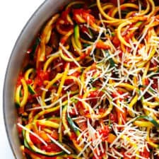 Zoodles Marinara (Zucchini Noodles with Chunky Tomato Sauce)-image