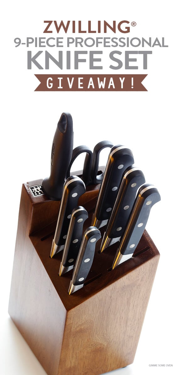 Pampered Chef 12-Piece Knife Block Set Giveaway - Gimme Some Oven