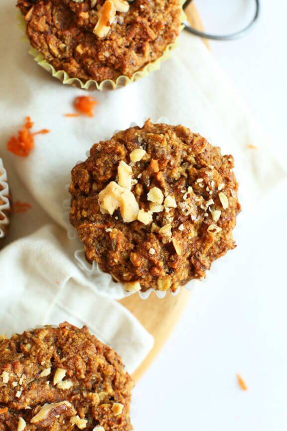 One Bowl Carrot Apple Muffins | minimalistbaker.com