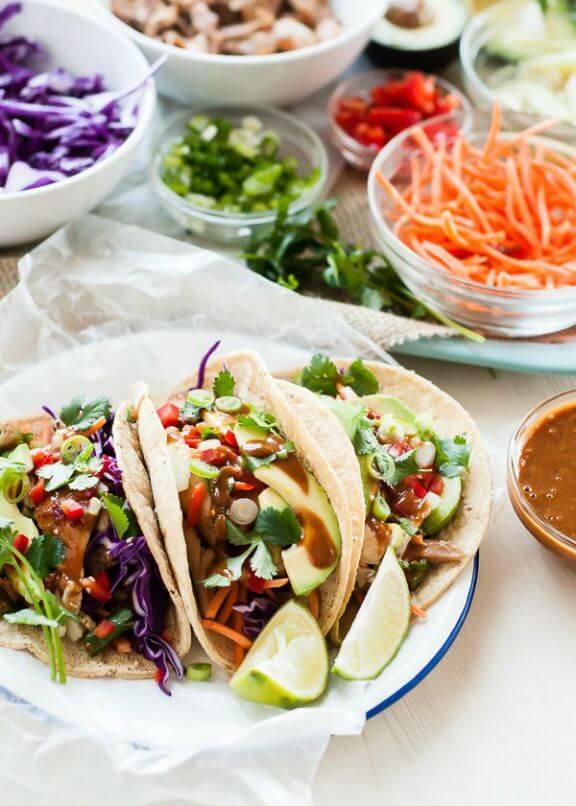 Thai Chicken Tacos | mountainmamacooks.com