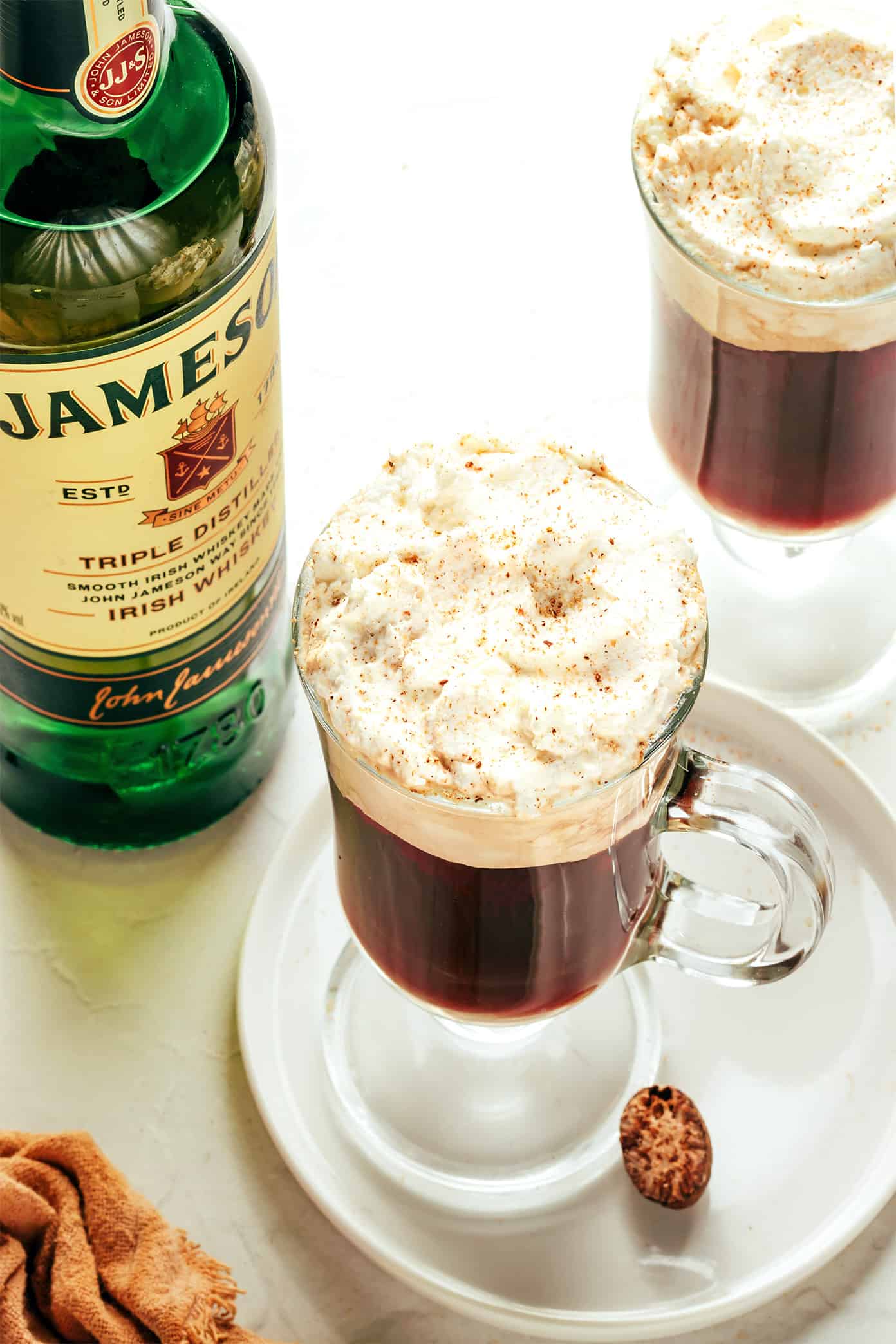 Irish Coffee Recipe with Irish Whiskey