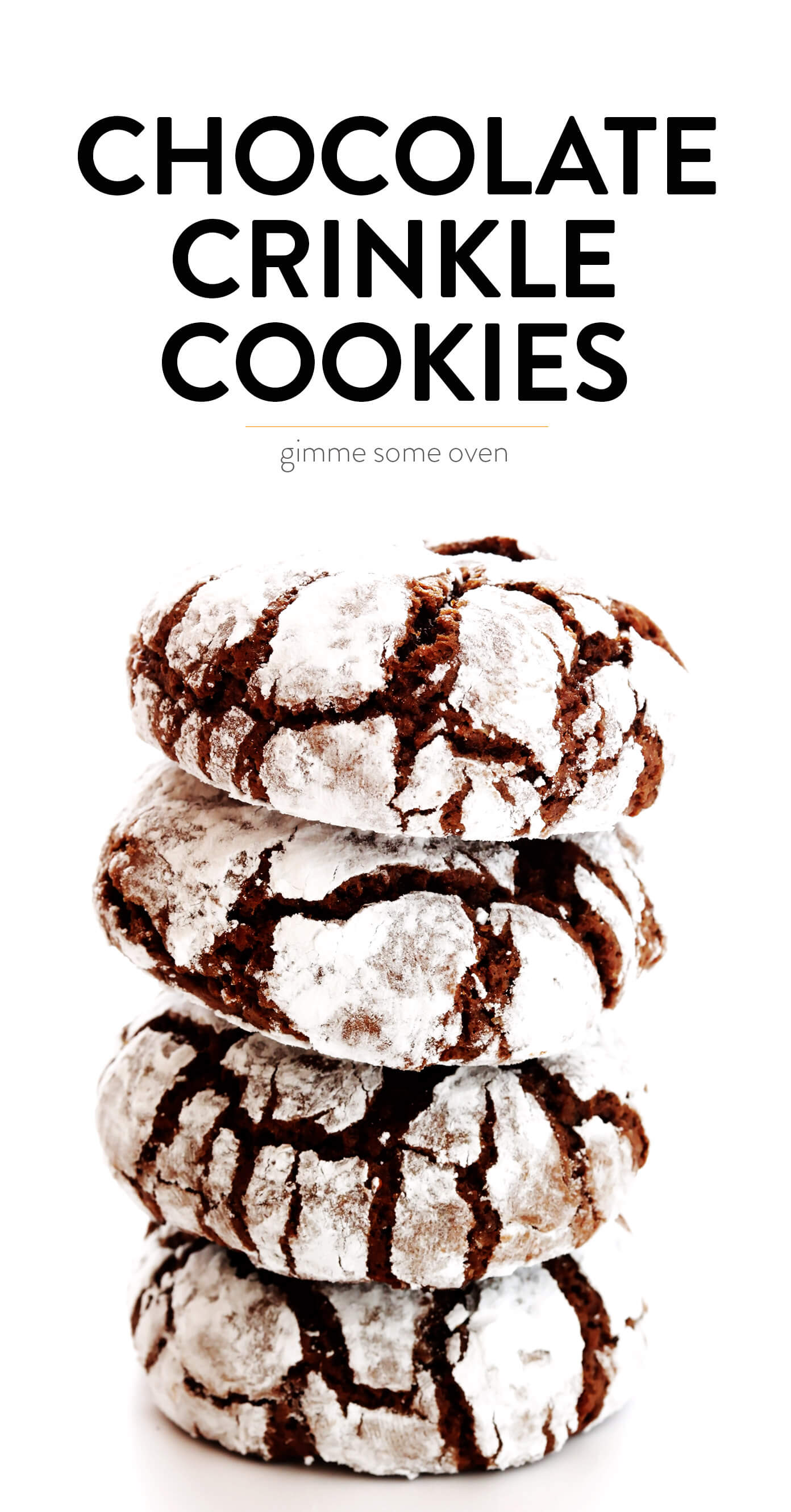Classic Chocolate Crinkle Cookies