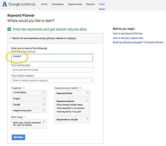 How To Use Google Keyword Planner -- a step-by-step tutorial for this free SEO research tool | gimmesomeoven.com
