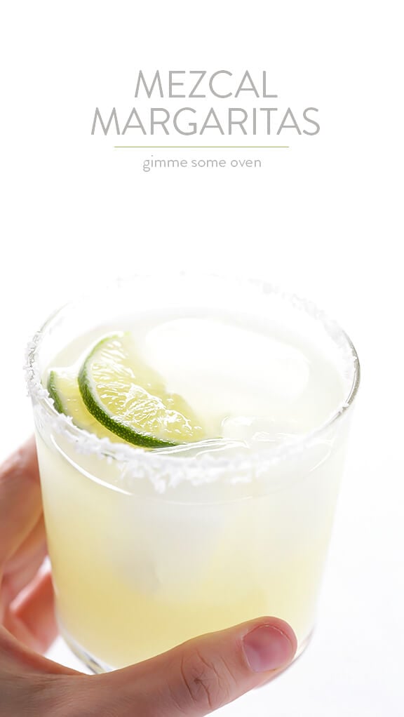 Mezcal Margaritas -- kick your margs up a notch with some smoky mezcal in this easy recipe | gimmesomeoven.com