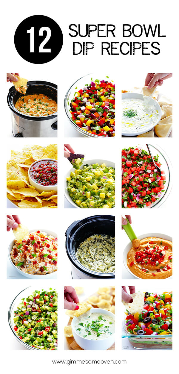 12 Super Bowl Dip Recipes -- these easy recipes are sure to be winners! | gimmesomeoven.com