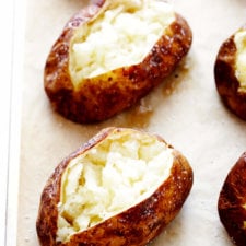 How to Make a Perfect Baked Potato (with a time saving trick!)