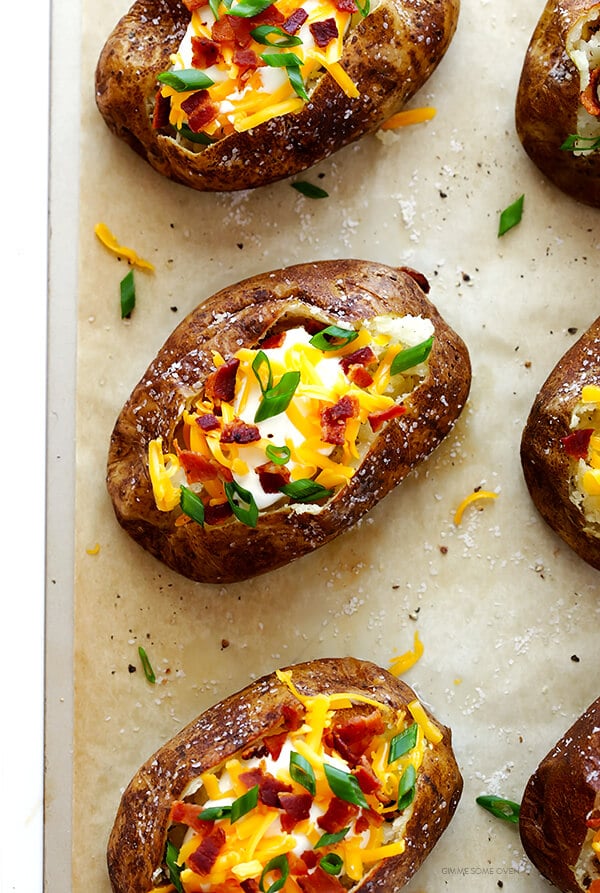 baked potato perfect bake recipe gimmesomeoven potatoes oven recipes baking loaded cooking gimme cooked ever step cheese hope enjoy friends