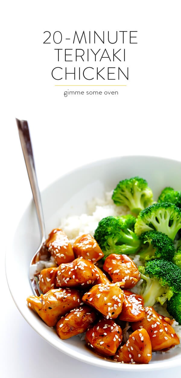 This 20-Minute Teriyaki Chicken recipe is quick and easy to make, naturally-sweetened with honey, and so flavorful! | gimmesomeoven.com