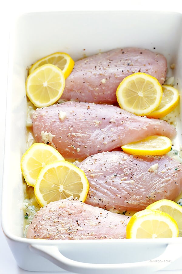 Baked Lemon Chicken -- perfectly juicy and tender, easy to make, and full of the best fresh lemony flavor! | gimmesomeoven.com