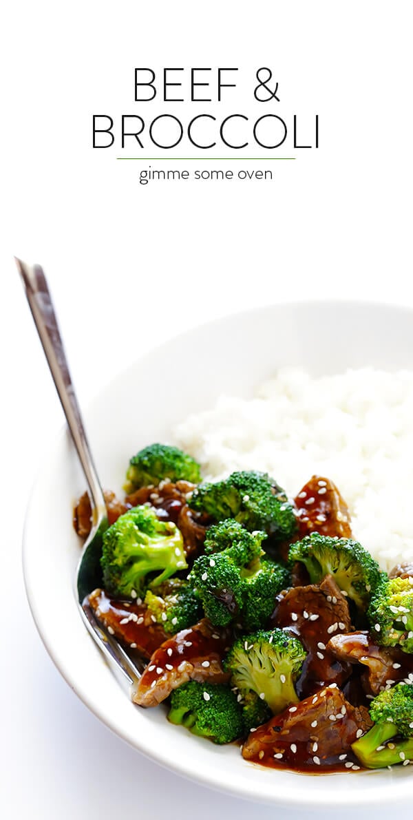 This Chinese Beef and Broccoli recipe is easy to make, ready to go in about 30 minutes, and I'm convinced it's even better than the restaurant version! | gimmesomeoven.com 