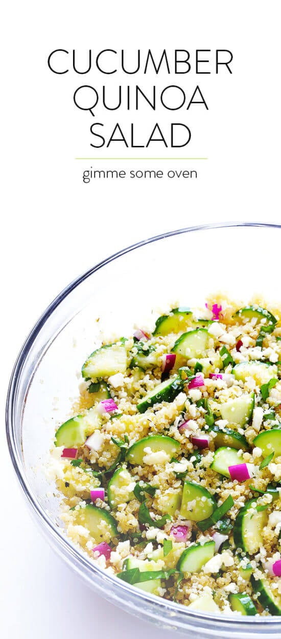 Cucumber Quinoa Salad | Gimme Some Oven