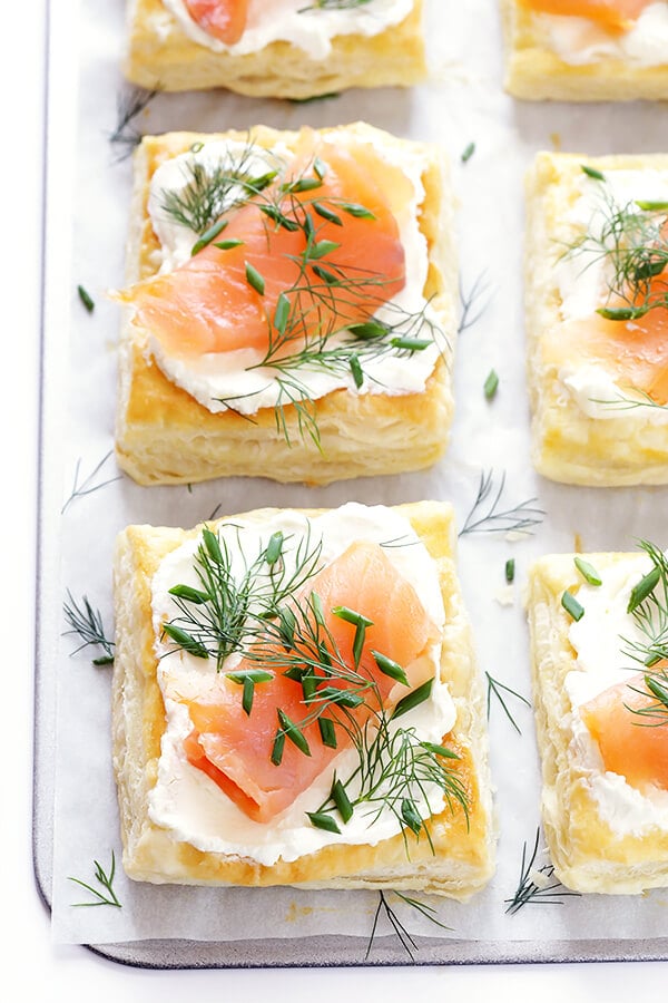 Smoked Salmon and Cream Cheese Pastries