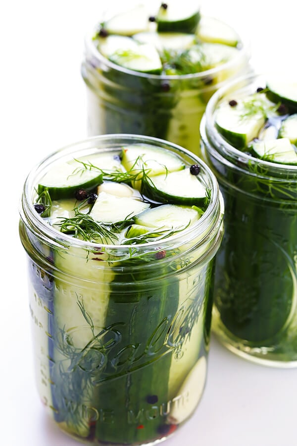 Easy Refrigerator Pickles | Gimme Some Oven