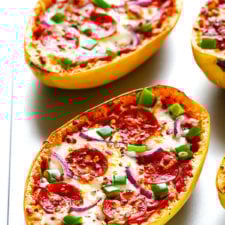 Spaghetti Squash Pizza Boats-image