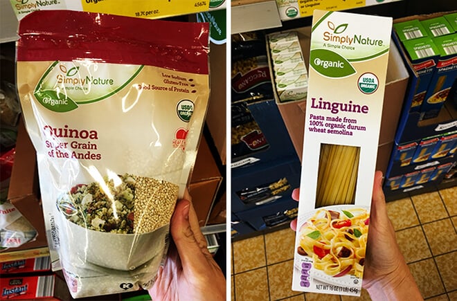 ALDI Quinoa and Spaghetti Pasta