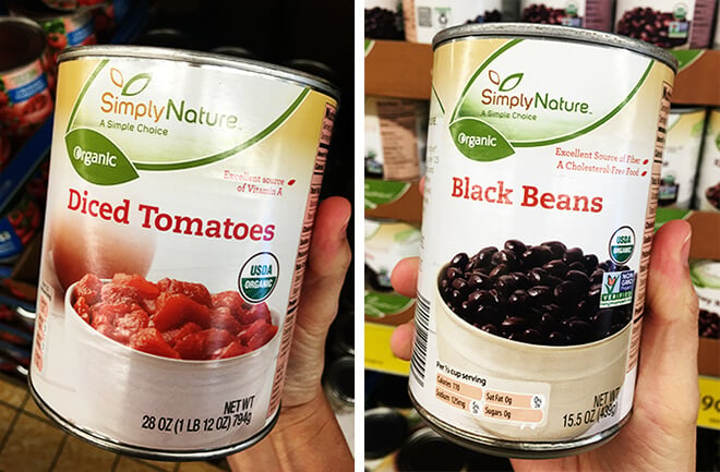 Aldi Organic Tomatoes Black Beans