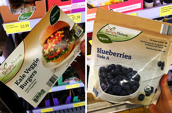 Aldi Veggie Burgers Frozen Strawberries Blueberries Fruit