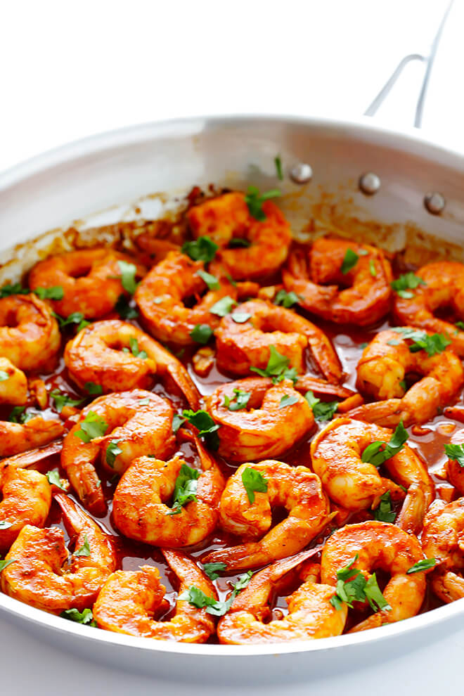 This Easy Peruvian Shrimp recipe takes less than 15 minutes to make, and it's full of delicious bold flavors that I absolutely love! | gimmesomeoven.com