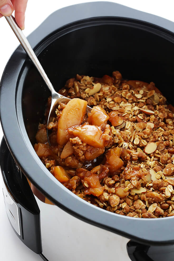 Welcome in the fall season with this simple apple pie inspired crockpo