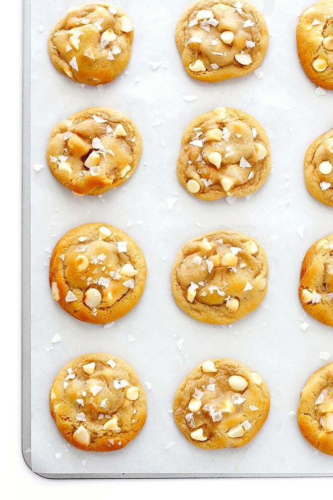 Salted White Chocolate Macadamia Nut Cookies 3