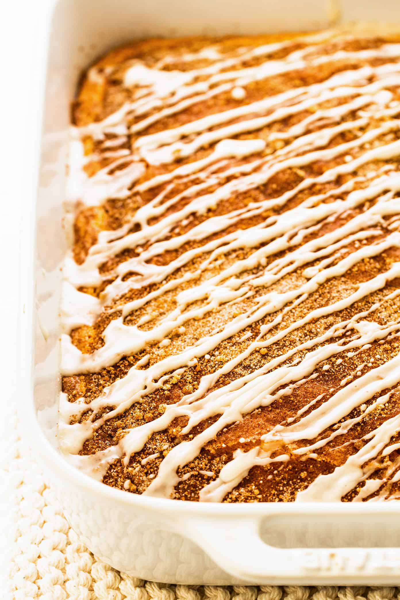 Homemade Coffee Cake in Baking Pan