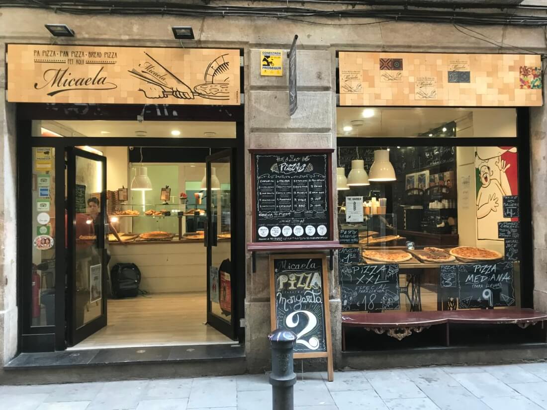 Pizzeria Micaela pizza by the slice | Gimme Some Barcelona Travel Guide