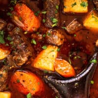 Guinness Beef Stew Closeup