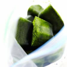 How To Make Frozen Spinach Cubes (for Green Smoothies!)-image