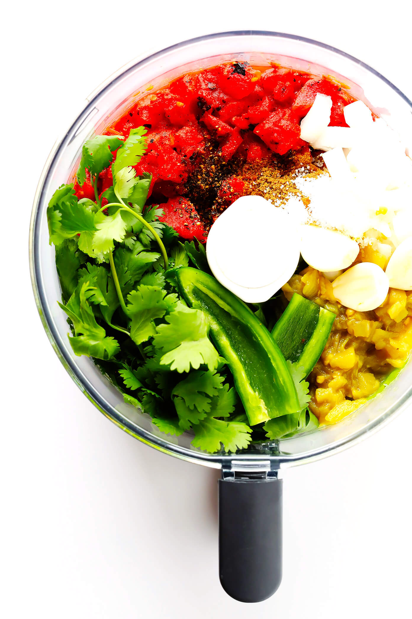 Restaurant-Style Salsa Ingredient in Food Processor