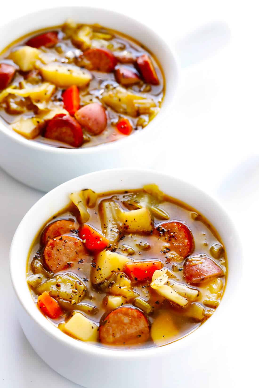 Cabbage, Sausage and Potato Soup Gimme Some Oven