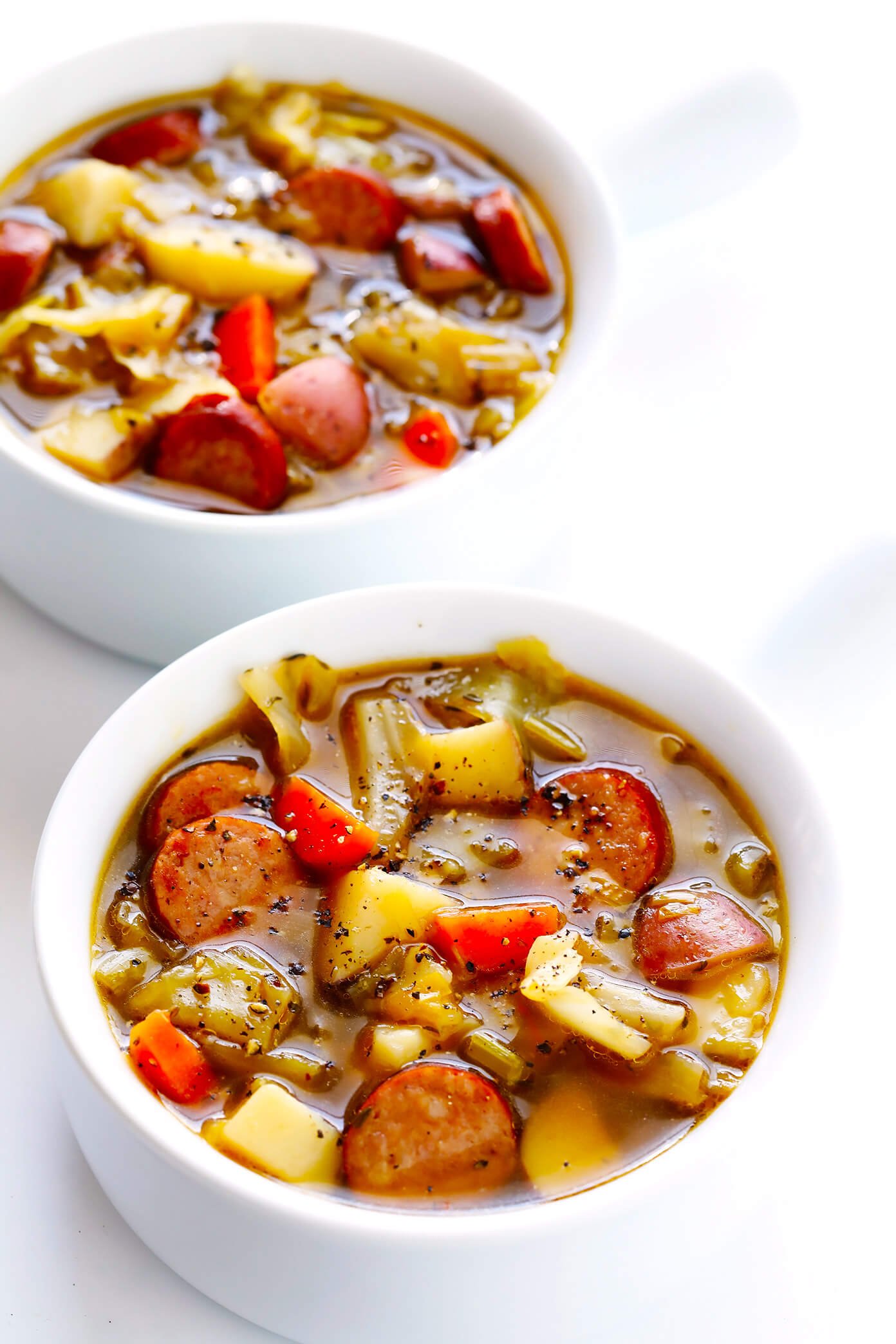Cabbage, Sausage and Potato Soup | Gimme Some Oven
