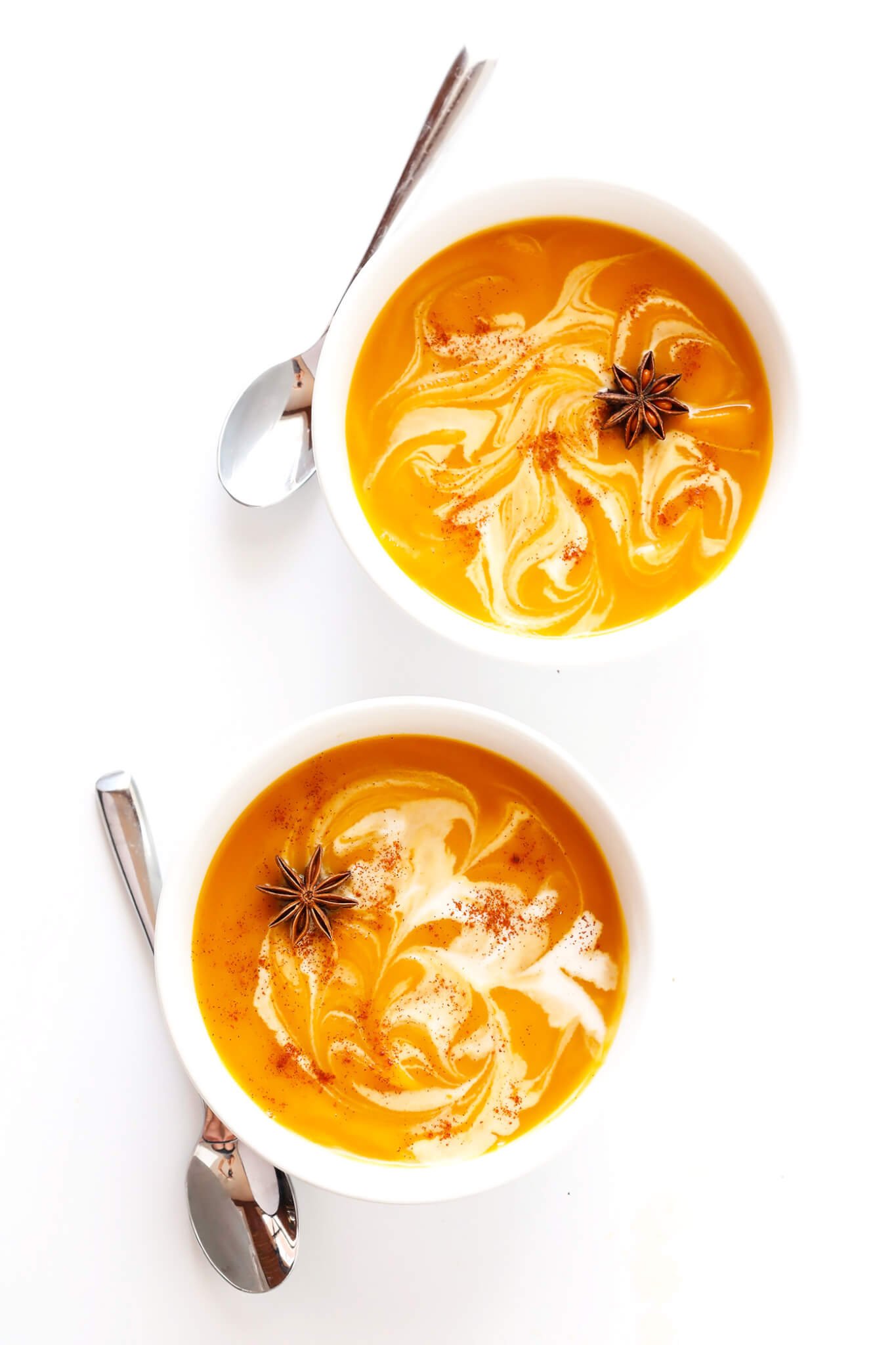 This Chai Butternut Squash Soup recipe is easy to make, naturally gluten-free and vegan, and seasoned simply and deliciously with a simple chai tea bag. My kind of fall comfort food.