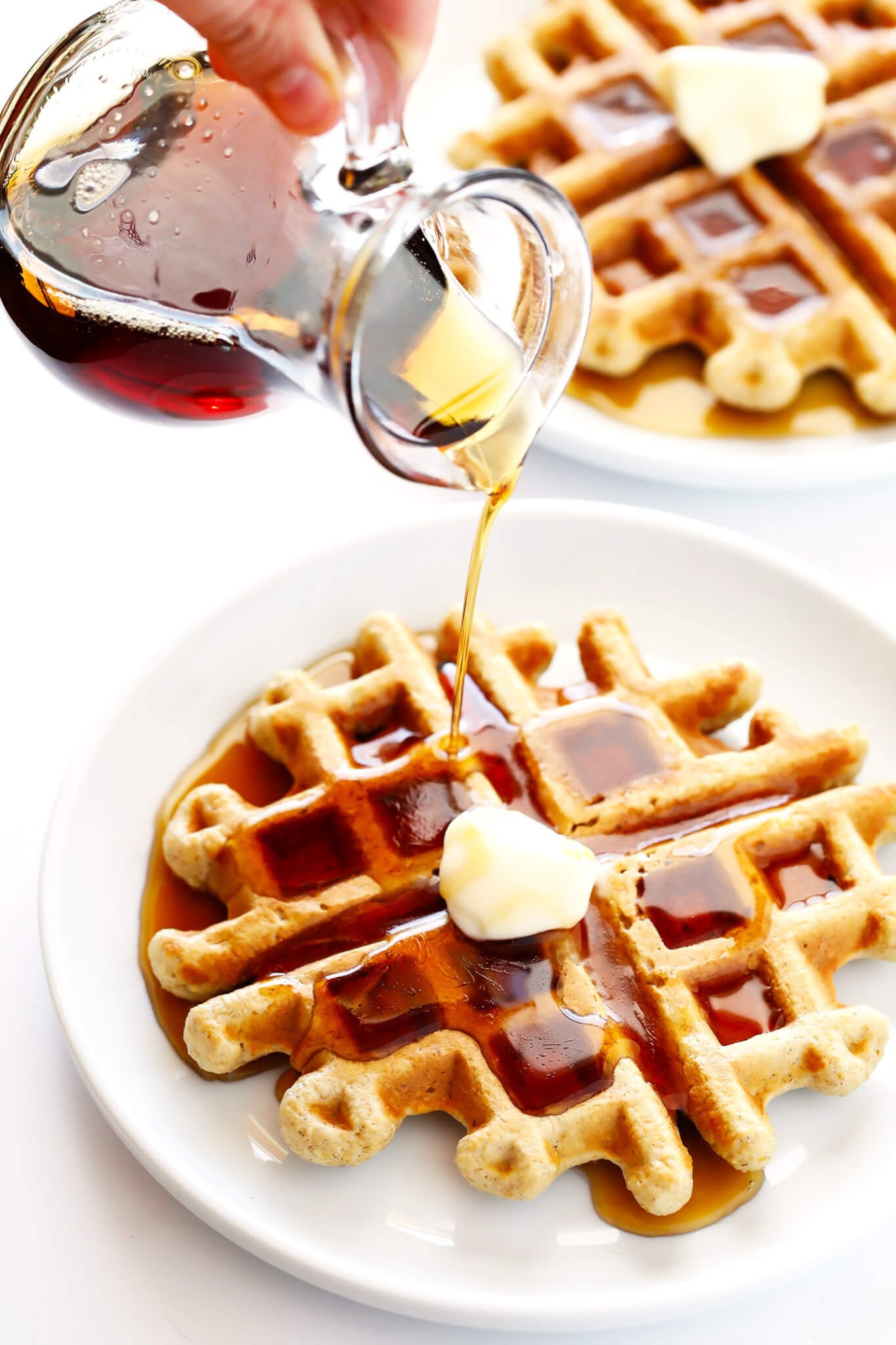 This easy Gluten-Free Waffles recipe is made with everyday ingredients you probably already have on hand (like lots of old-fashioned oats), and it's the perfect easy recipe for breakfast or brunch!