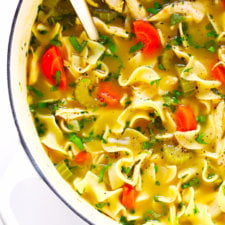Fresh Herb Chicken Noodle Soup - Wandering Chickpea