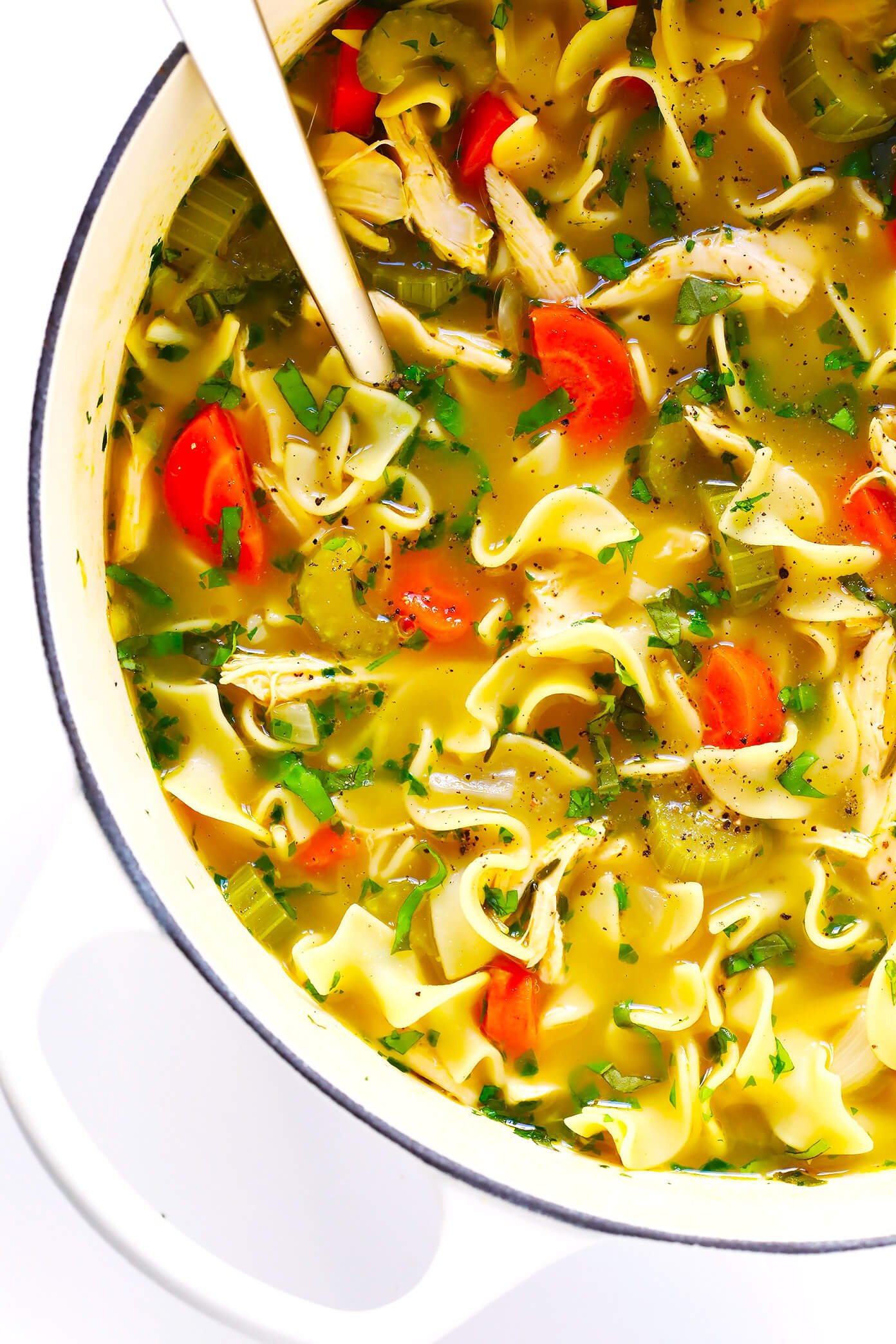 Herb-Loaded Chicken Noodle Soup Recipe