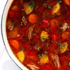 Mexican Vegetable Beef Soup